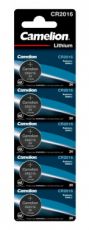 Батарейка Camelion CR2016 Lithium BL-5 75mAh (5шт) блистер